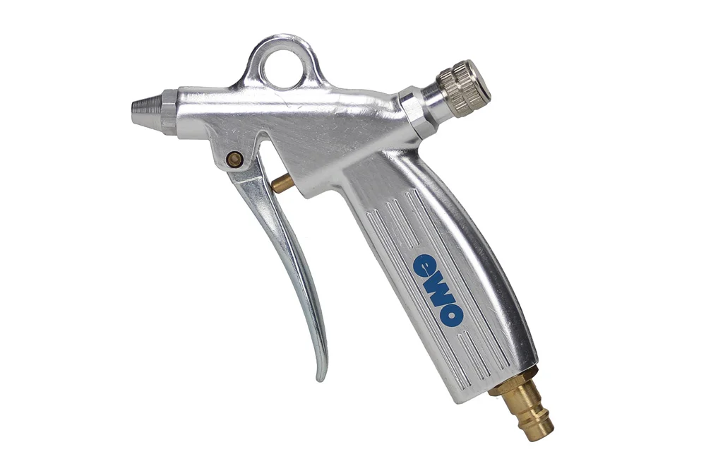 Air gun with standard nozzle, with regulating valve, aluminum