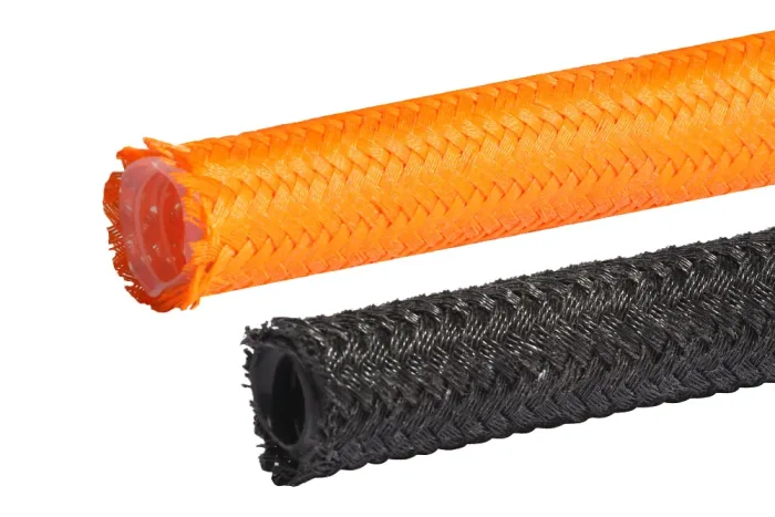 Teflon hose in polypropylene braid HYPERLINE V (VISIFLON)