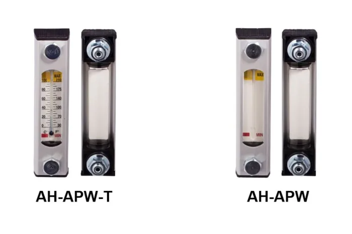 Level gauge with and without thermometer, aluminum, APW – Tubes ...