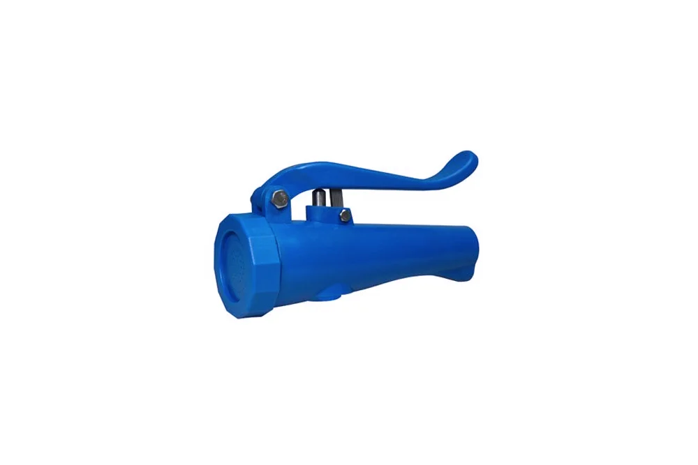 Blue shower nozzle with 1/2" BSP thread, AKBO
