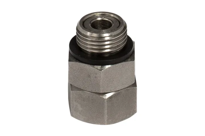 Rotary joint with GW BSP/GZ BSP, chrome-plated brass, type AK