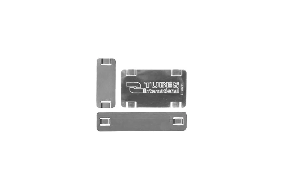 Band-It® Tie-Lok® information plate, AISI 304 steel
