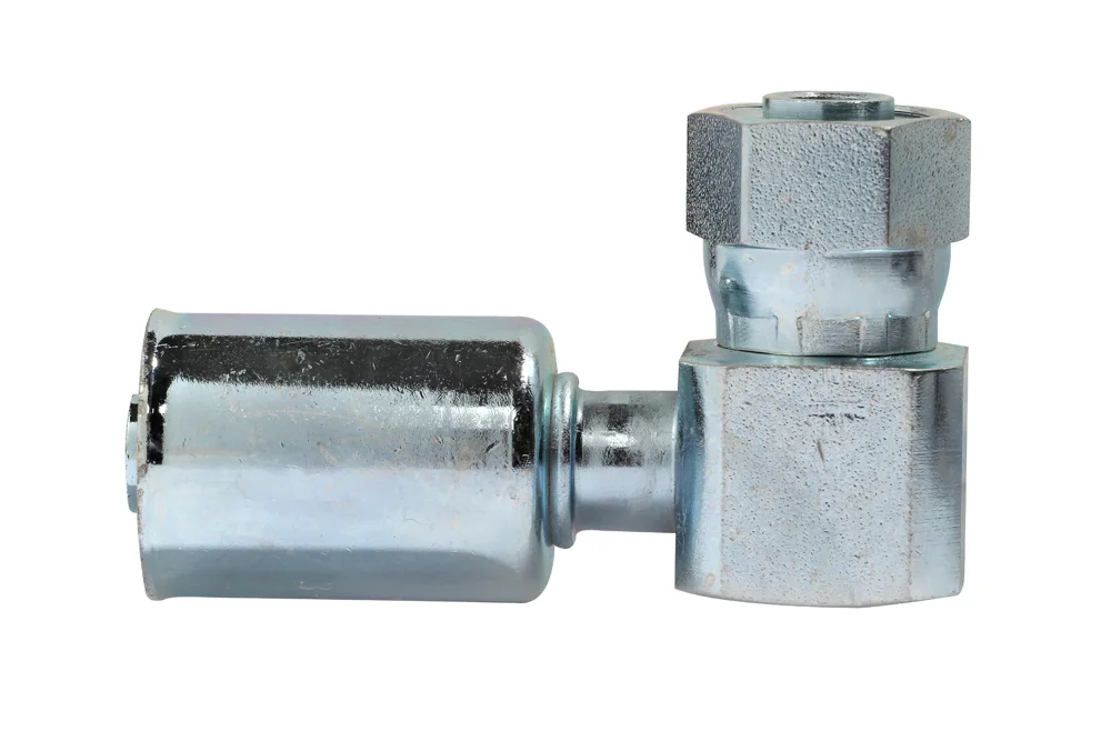 90° tube end with GW UNF, compact, steel, type 52740
