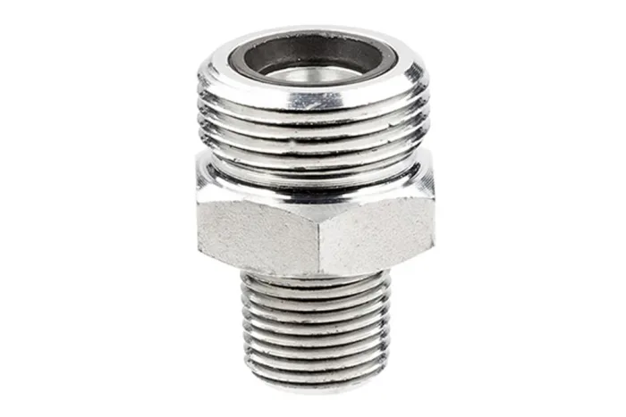 Adaptor for steam hose end with GZ, zinc-plated steel, GMB, type BOSS