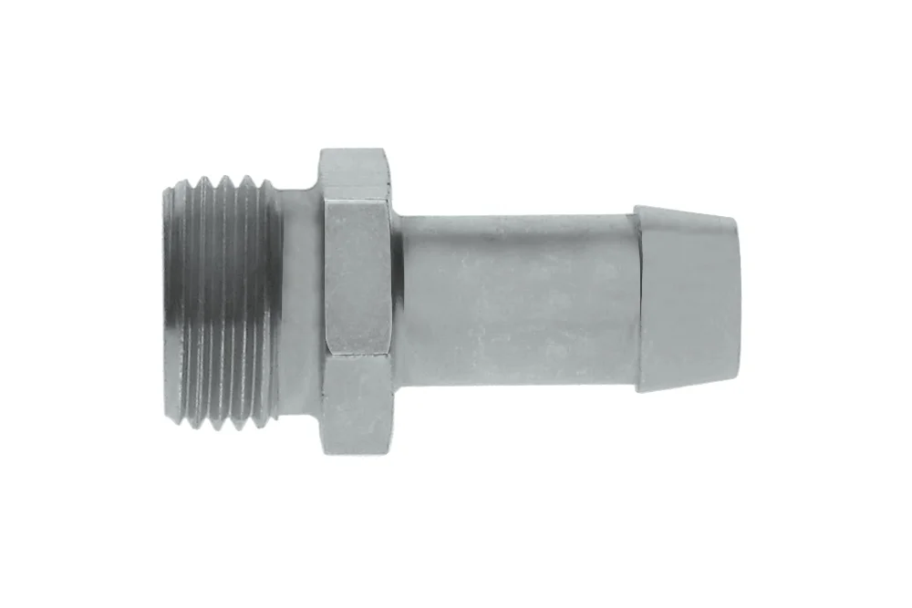 Metric male threaded end, 24° taper, carbon steel, type SA