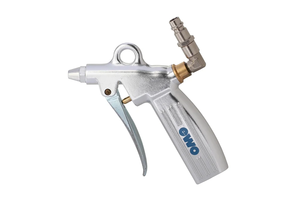 Air gun with standard nozzle, top connector DN 7.2, aluminum