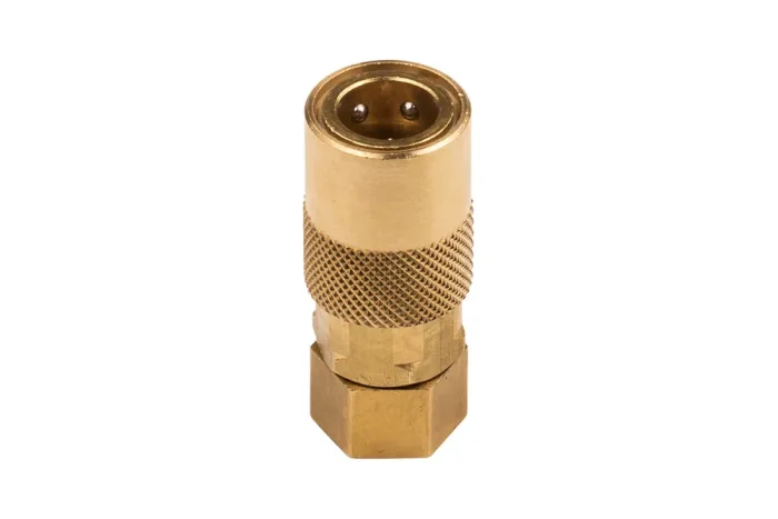 Socket DN 9 quick coupling with female thread, TST 9 series, brass