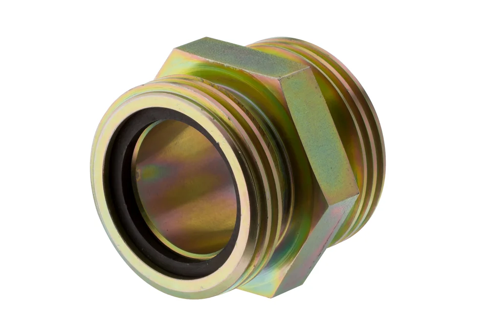 Hexagonal adapter with ACME GZ, carbon steel, type DN