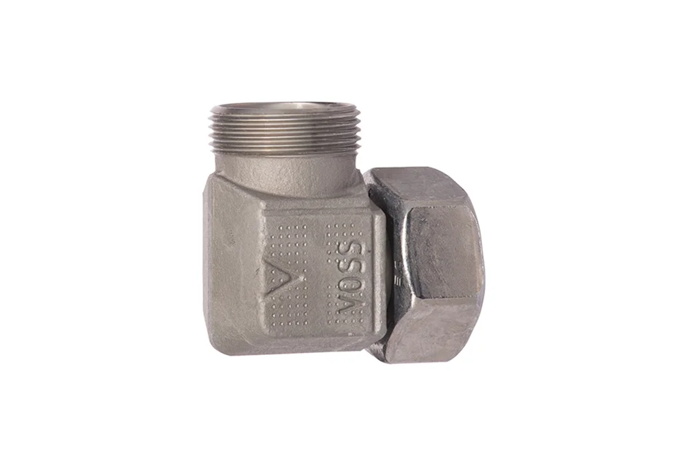 EVW adjustable angle fitting, carbon steel, zinc-nickel