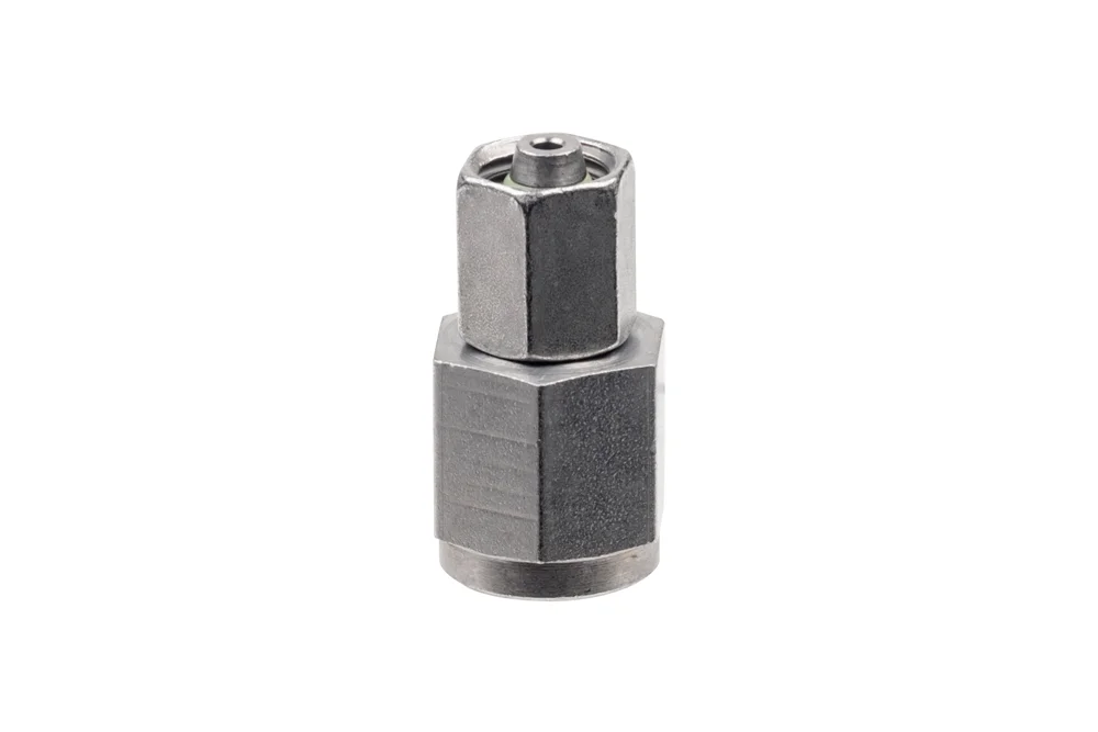 FAV pressure gauge connection, carbon steel, zinc-nickel
