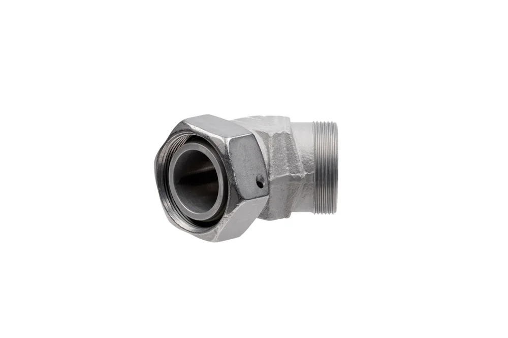 VEO adjustable angle fitting, carbon steel, zinc-nickel