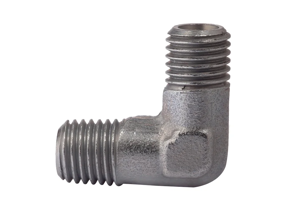 WE-MT angle screw connection, carbon steel, zinc-nickel