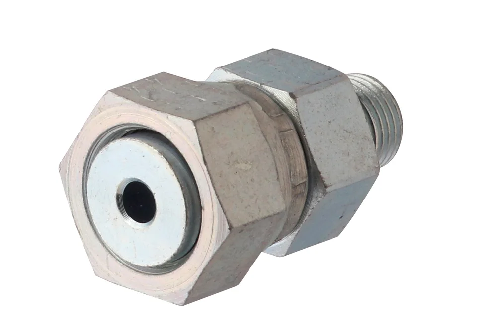 ORFS straight connection with carbon steel BSP socket, type EVGE-BE