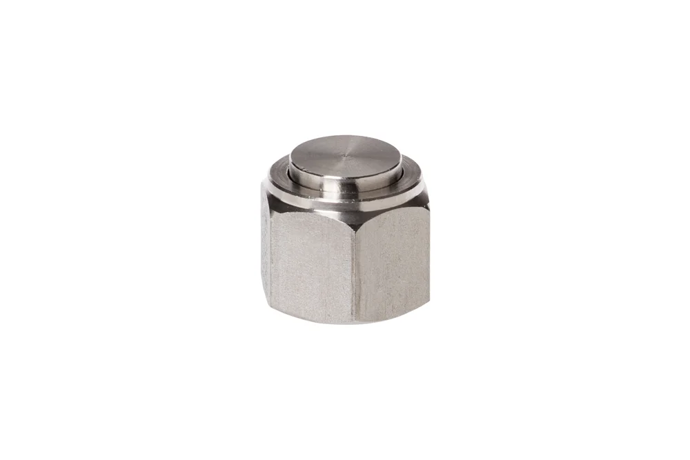 ORFS plug with GW UNF in stainless steel, type VKA