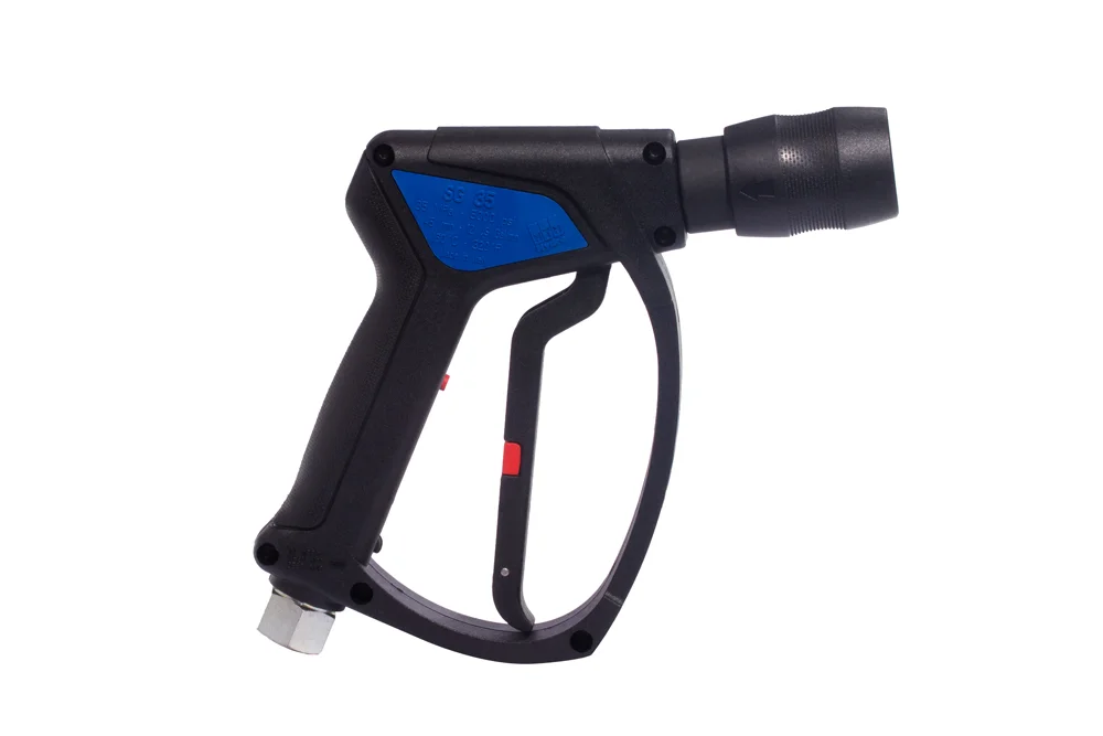 Pressure washer gun with quick coupler socket on outlet, SG35