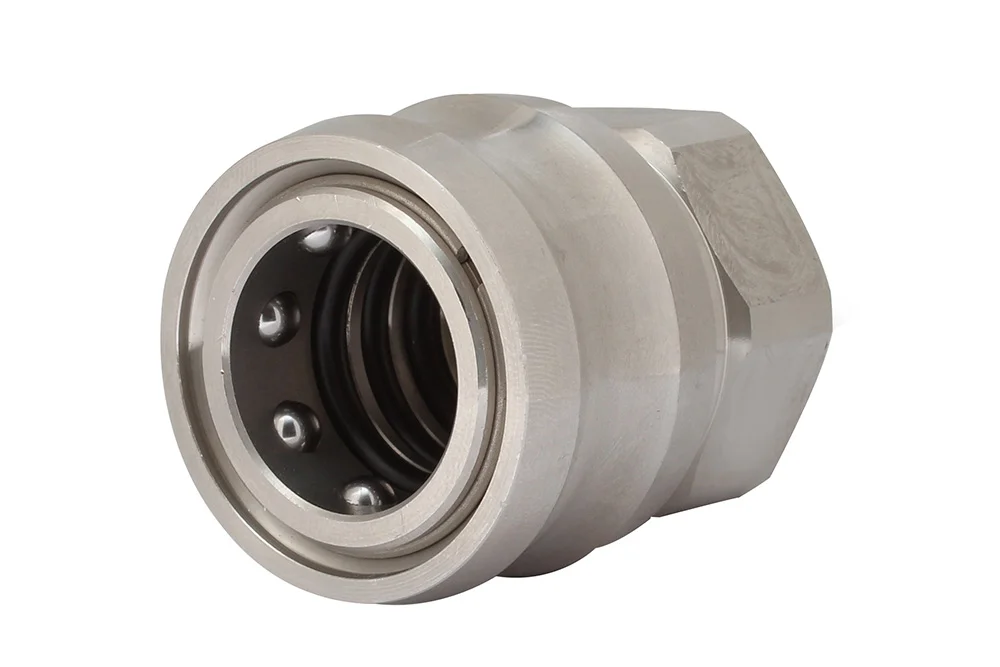 High-pressure coupling socket with GW BSP, stainless steel, type BCS