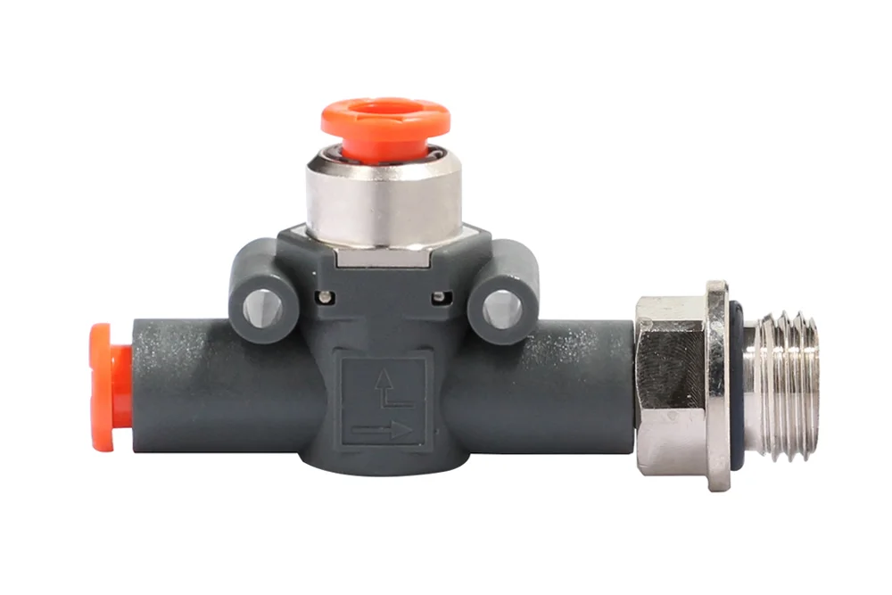 Pneumatic quick drain valve VSR L (hose - thread)