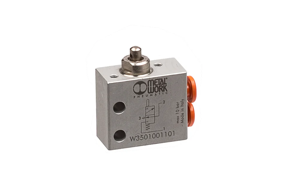 Mini-splitting valve, pneumatic, mechanically operated, 3/2, VME series
