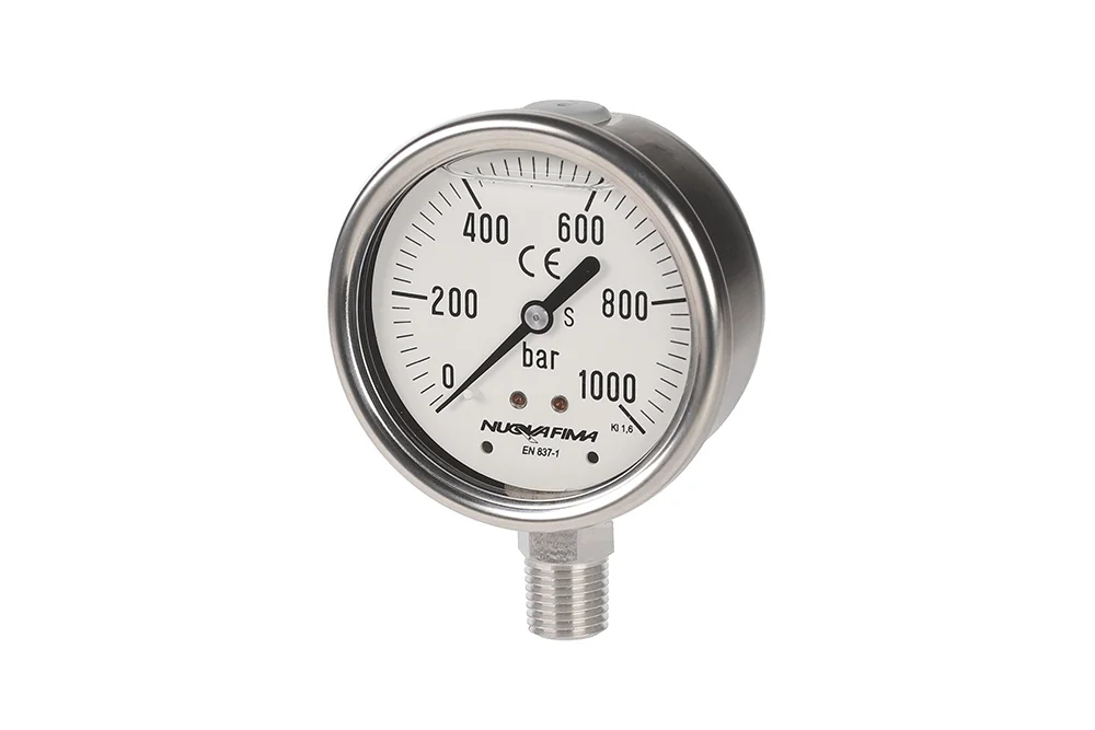 Pressure gauge 1000 bar 1.6 EN 837 (S2), MGS 18 (63 mm), male thread