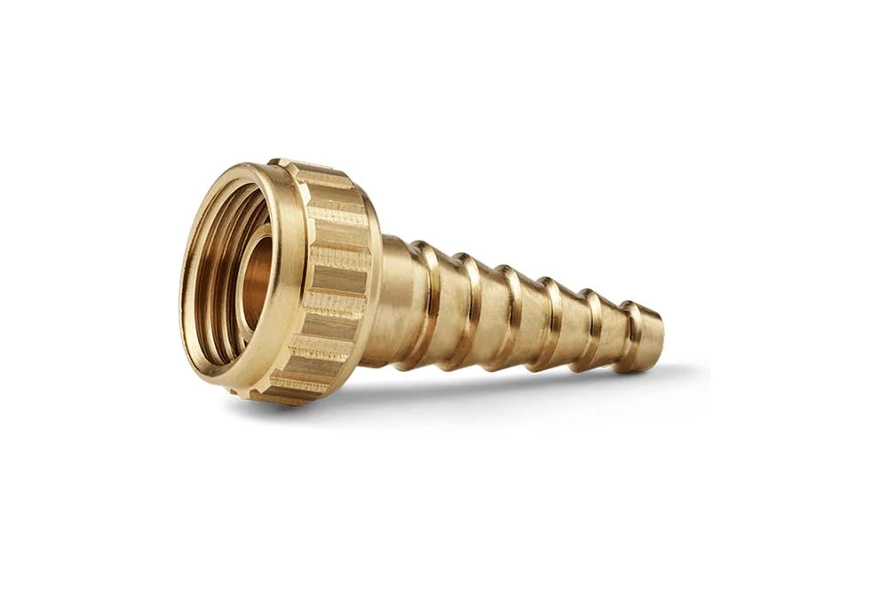 BSP universal female threaded end, moleskin nut, brass, NiTO type A
