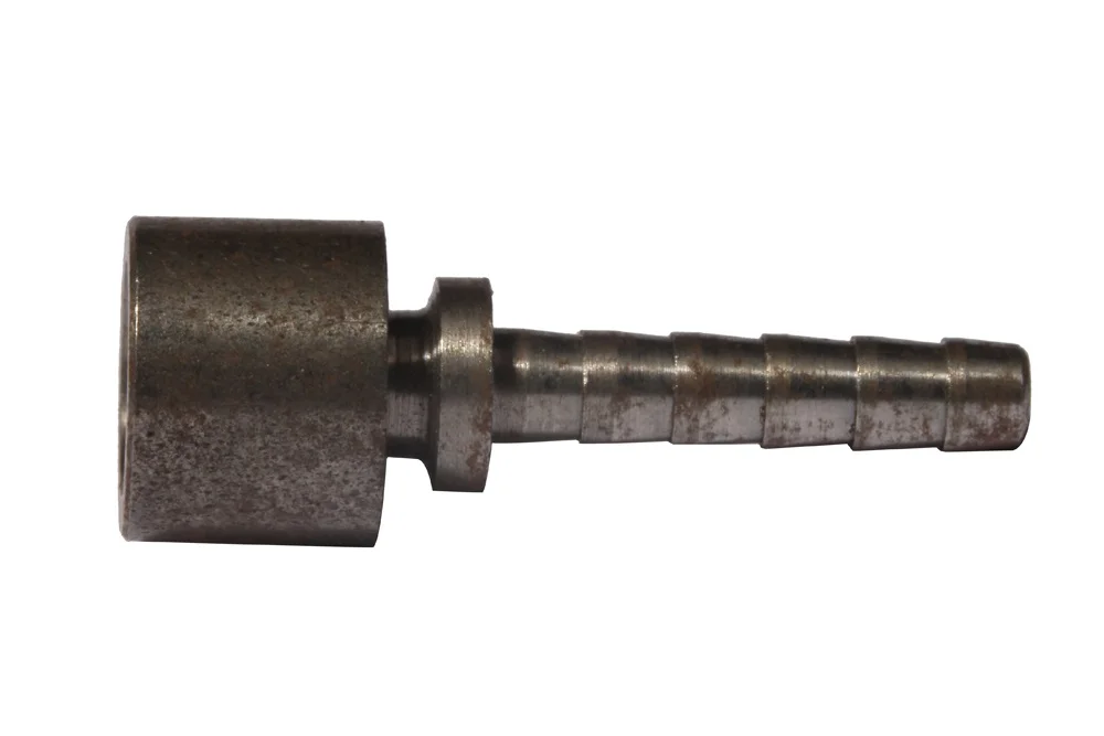 Crimped end for welding, carbon steel