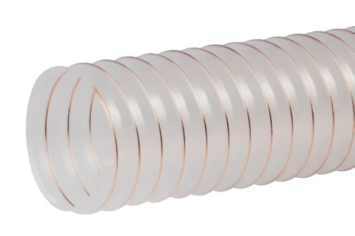 Extraction hose for transfer of aggressive vapors and gases P2PE, P2PEEL