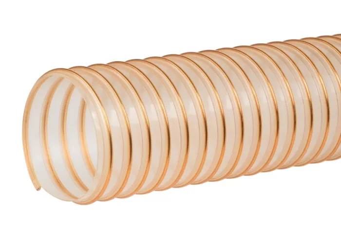 Extraction hose for transfer of powders, grains and dry food substances P7OLPUFOOD, P7LPUPASFOOD