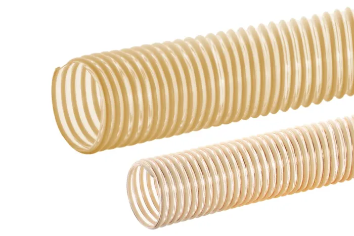 Flexible Antistatic PU Hose for Food, Dust, and Granules – Abrasion Resistant, Crush Proof, FDA & EU Compliant, -40°C to +80°C