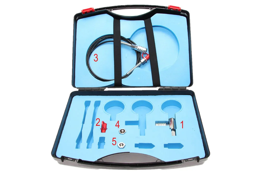 Hydraulic system pressure measuring kit with quick coupler, without pressure gauges, TEMA SYSTEM 100