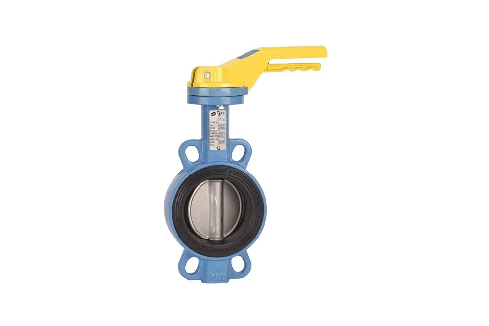 Butterfly valve for gas, manually operated type 1141H