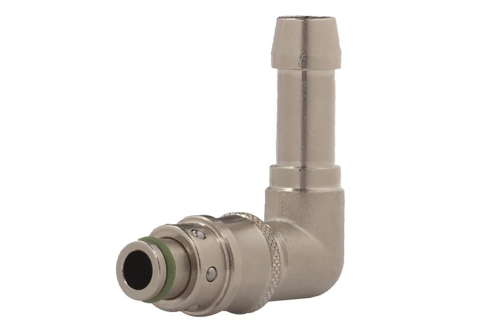 90° quick connect plug for injection molds with hose end without valve, EATON J70000 series