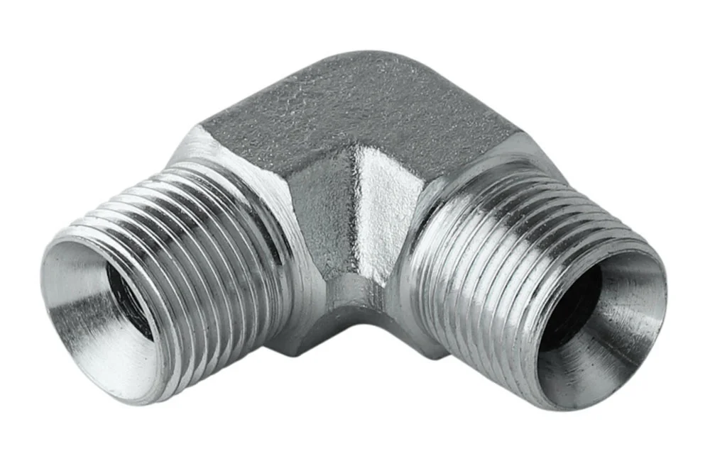 Adaptor - angled nipple 90° with GZ BSPT, carbon steel, type A116T