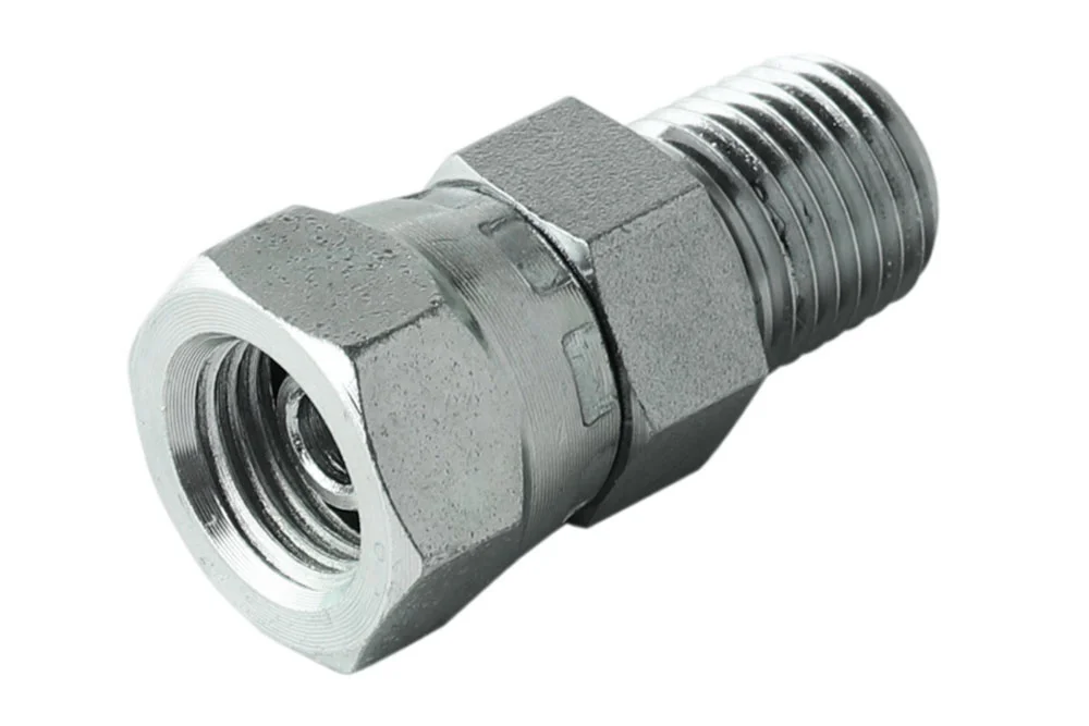 Hydraulic adaptor - reduction GW BSP x GZ NPT, carbon steel, type A204