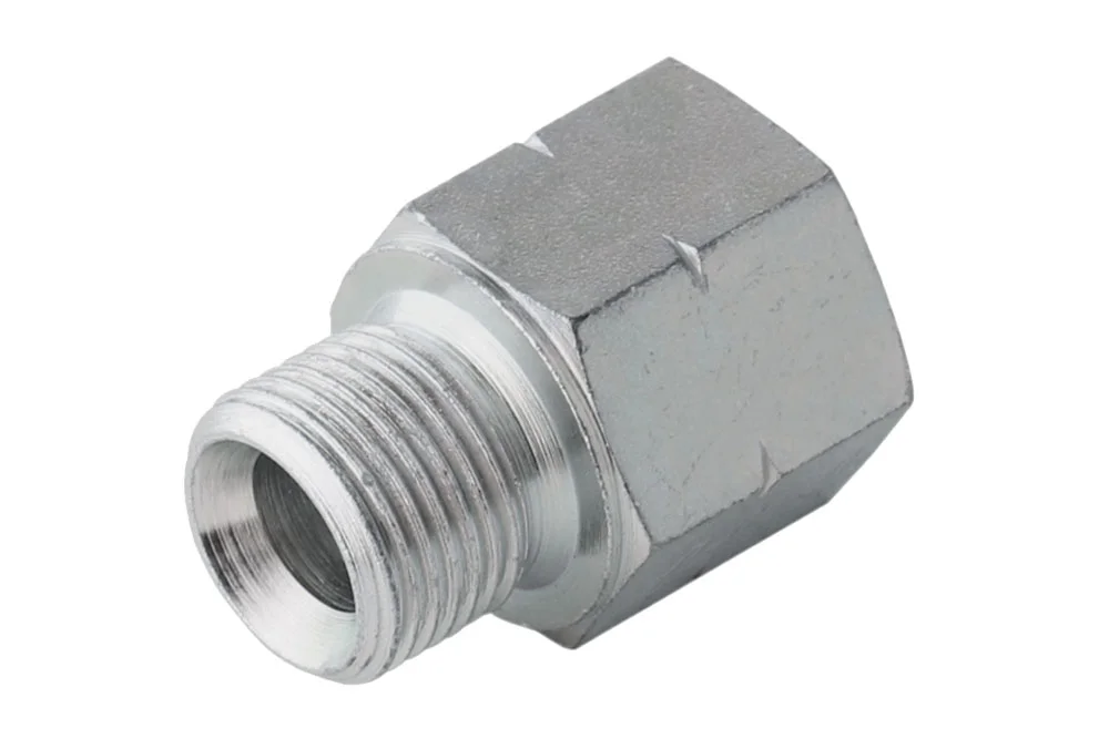 Adaptor - Hydraulic reduction GZ BSP x GW METRIC, carbon steel, type A603