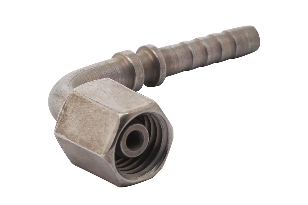 DKOL 90° hydraulic end, type ZMW221, light series, carbon steel, zinc-nickel