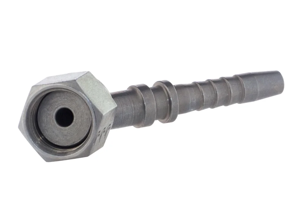ORFS 45° hydraulic end, type ZOW310, carbon steel, zinc-nickel