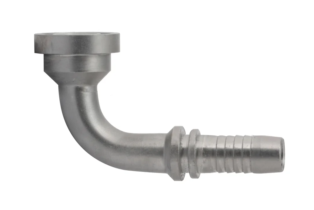 SAE 3000 90° flange end, type ZSK211, light series, carbon steel, zinc-nickel
