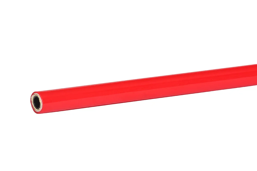Thermoplastic hose with aramid and synthetic braid 15R CNG